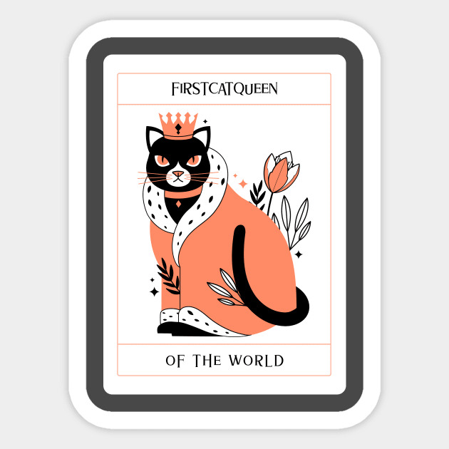 Cat Queen Sticker by FirstClassQueen